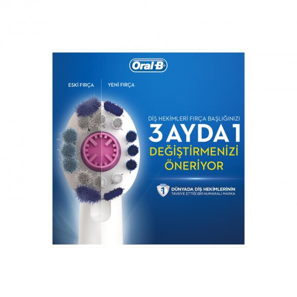 Oral-B EB18-4 3D White 4lü Diş Fırçası Yedek Başlığı - 3