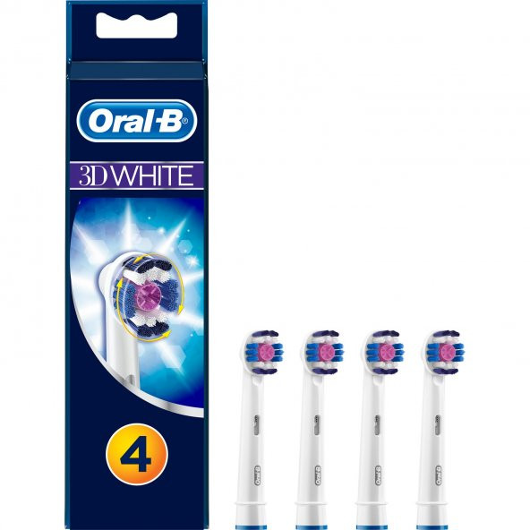 Oral-B EB18-4 3D White 4lü Diş Fırçası Yedek Başlığı