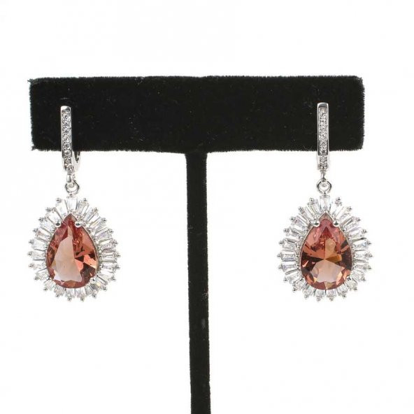 Gümüş Damla Zultanit ve Baget Taşlı Küpe, Büyük