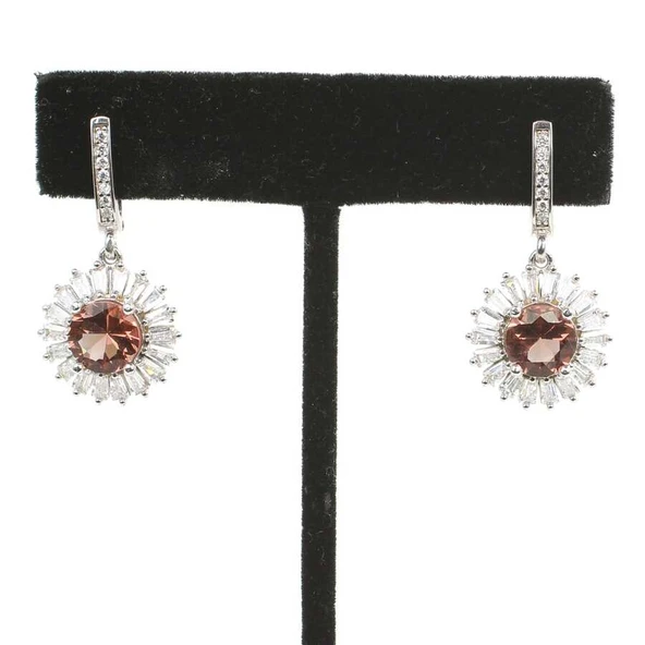 Gümüş Baget Taşlı Zultanit Küpe, Orta ürün görseli 1