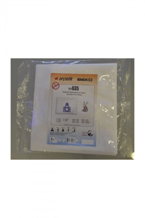 Arçelik- Tt635 Elektrikli Süpürge Torbası 10lu ürün görseli