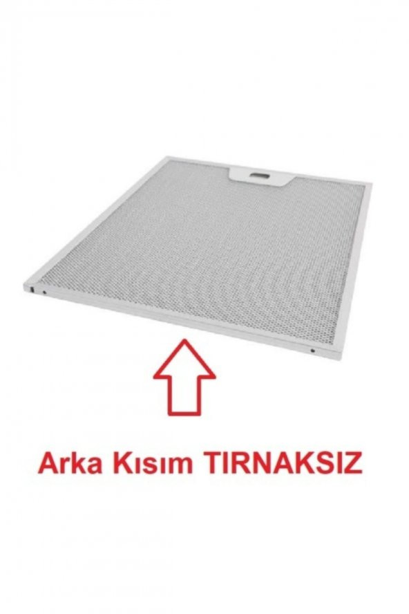 Davlumbaz Filtresi 253x300 Aspiratör Tel Filtre Ön Kısım Tek Tırnak, Arka Kısım Tırnaksız - 2
