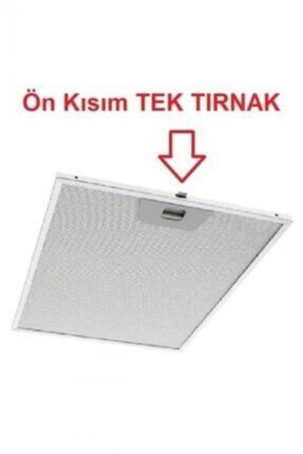 Davlumbaz Filtresi 253x300 Aspiratör Tel Filitre Önkısım Tek Arka Kısım Tırnaksız 00431222 25''3x30cm