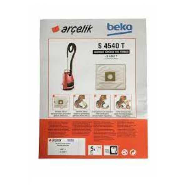 Arçelik S 4540 T Sentetik Süpürge Torbası