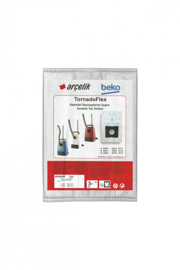 Arçelik  Süpürge Torbası S 4961 ORJİNAL ÜRÜN