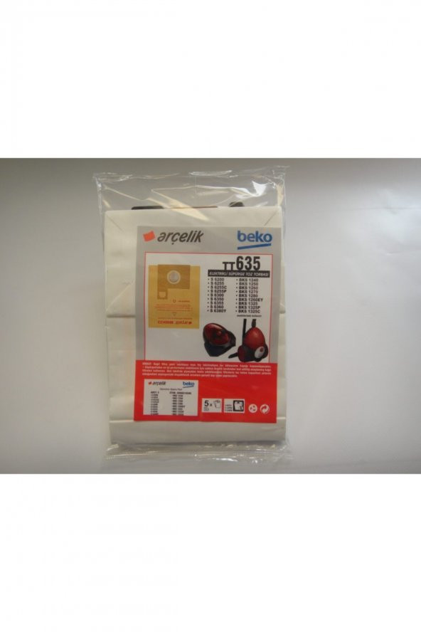ARÇELİK S 6200 S 6255 Süpürge Kağıt Torba 10 Adet