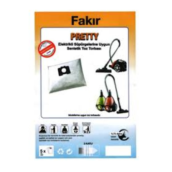 Fakir Pretty Elektrikli Süpürge Torbası 10 Adet - 1