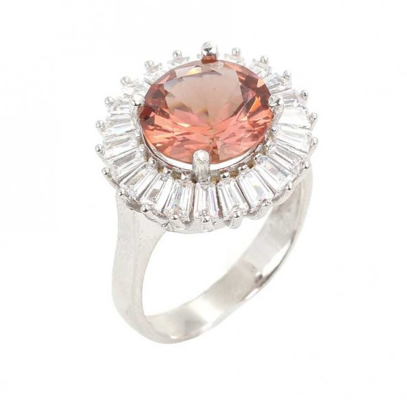 925 Ayar Gümüş Baget Taşlı Zultanit Yüzük ürün görseli