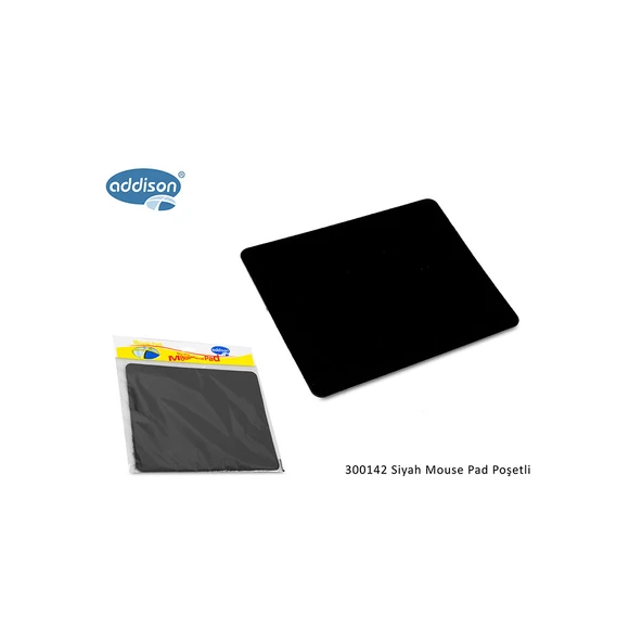 300142, 177x217x2mm, Lüx, Big, MOUSE PAD,  (Siyah)