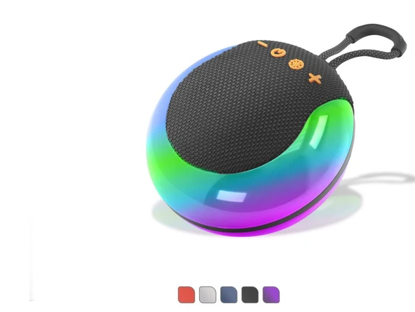 Mini Bluetooth Hoparlör Fm Rgb 12 X 6 X 12.3 Cm BS26