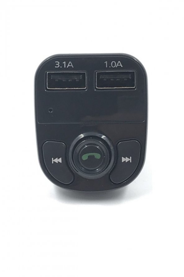 Mt9870 Bluetooth Fm Modülatör Transmıtter Dijital Göstergeli 2.1a Şarj
