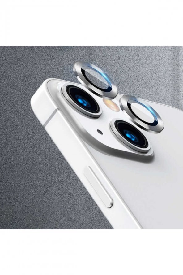 Iphone 13 Uyumlu Beyaz Kamera Koruyucu Lens