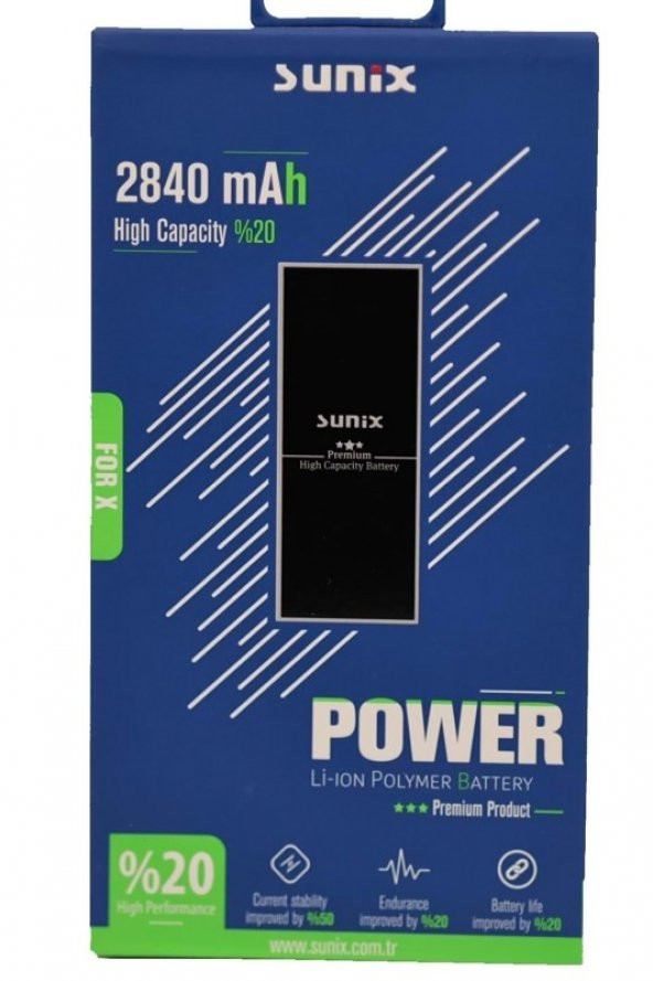 Apple İphone X Premium 2840 mAh Yüksek Amper Batarya Cepaystore - 3