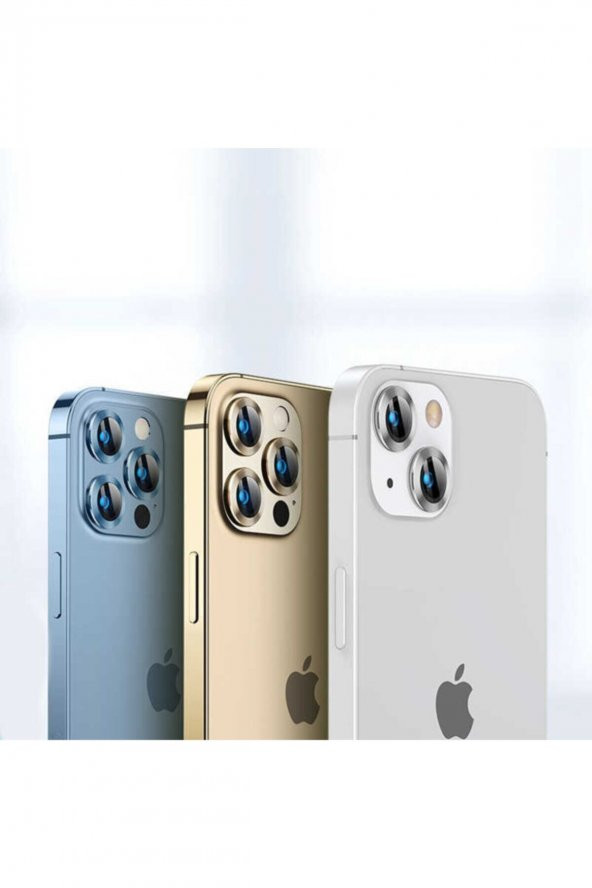 Iphone 13 Uyumlu Beyaz Kamera Koruyucu Lens - 2