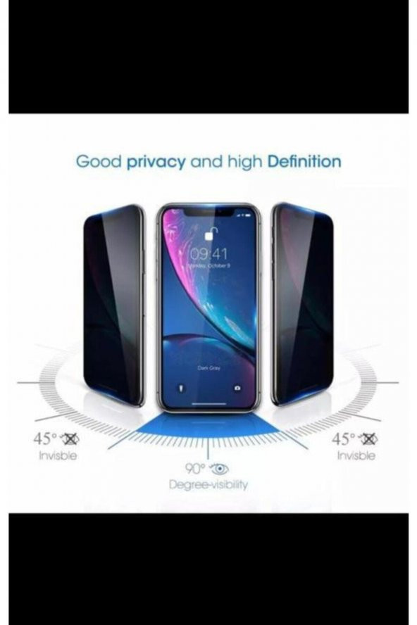 Iphone 8 Plus / 7 Plus Hayalet Kırılmaz Cam Siyah Renk - 2