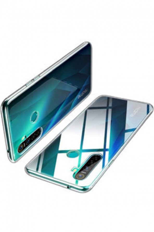 Heartz Oppo AX7 Kılıf 3d Tıpalı Kamera Korumalı Şeffaf Silikon Kapak