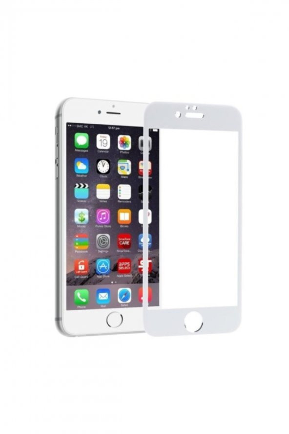 Heartz Apple İphone 8 PLUS Beyaz Ceramic Nano Tam Kapatan Ekran Koruyucu