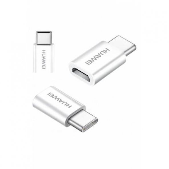 Huawei Micro USB & Type-C Dönüştürücü Beyaz Orijlnal Kutulu Ürün - 6