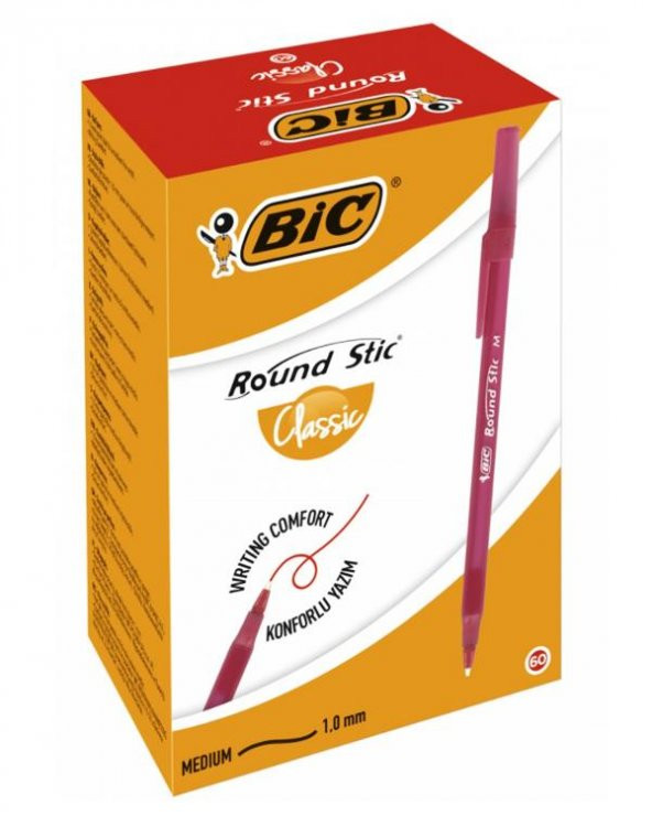 Bic Round Stic Tükenmez Kalem 60 Adet Kırmızı ürün görseli