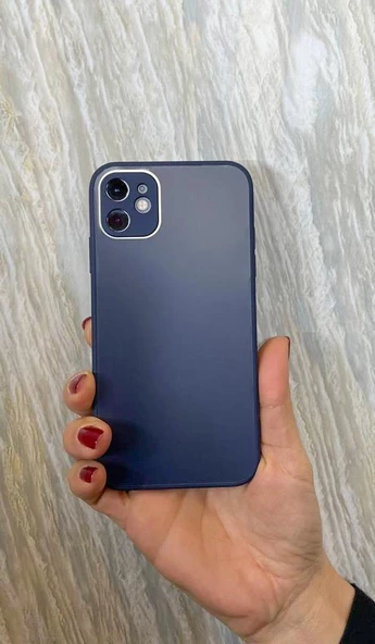 İphone 13 Pro Max Mat Cam Elektro Kamera Korumalı Kılıf - 7