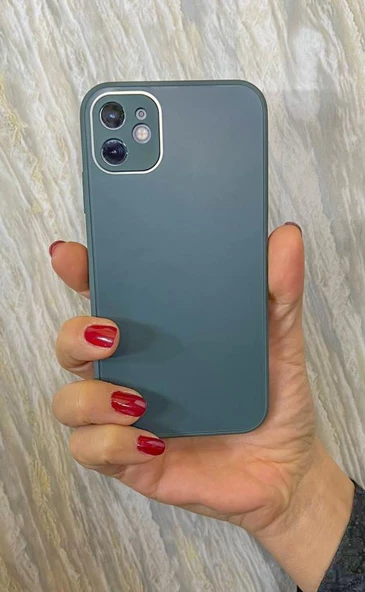 İphone 13 Pro Max Mat Cam Elektro Kamera Korumalı Kılıf - 6