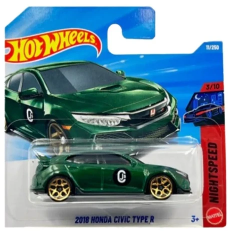 PTTAVM: HOT WHEELS 2018 Honda Civic Type R - Yeşil (1/64)