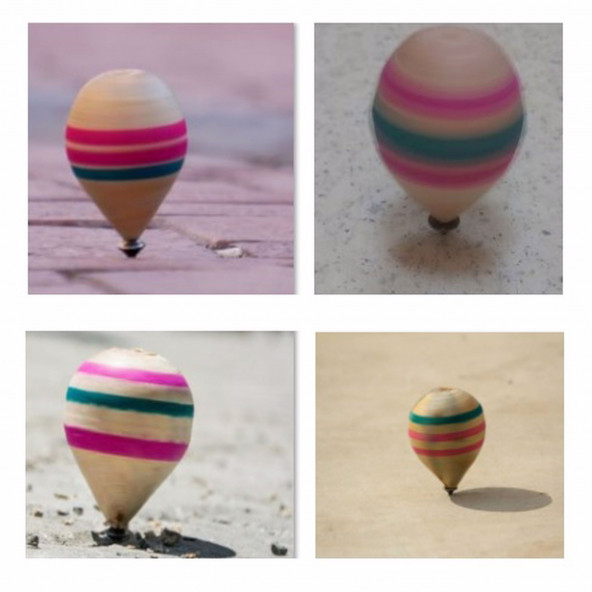 AHŞAP DÖNEN TOPAÇ NOSTALJİ OYUNCAK 2 ADET - 3