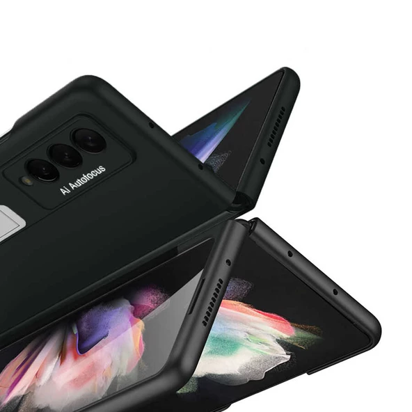 Galaxy Z Fold 3 Kılıf Zore Z-Stand Kılıf - Resim 5