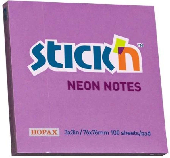 Gıpta Stıckn Yapışkanlı Not Kağıdı 76x76 Neon Mor 100 YP (12 adet)