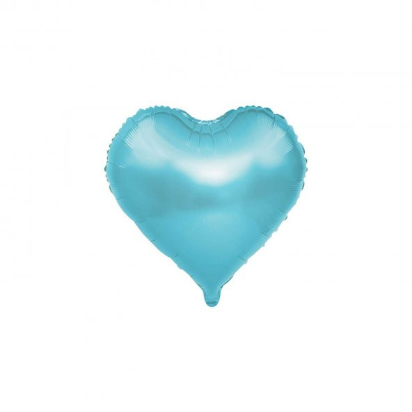 Kalp Folyo Balon Küçük Boy 45X43 Cm  Mavi
