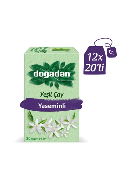 Yaseminli Yeşil Çay 20li x 12 paket (1 koli)
