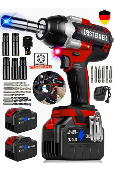 Steiner K 21 V Çelik Şanzuman 1600 Nm Akülü Somun Bijon Sökme