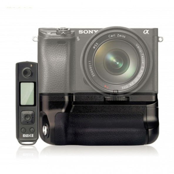 Sony A6500 için MeiKe MK-A6500 Pro Battery Grip + 2 Ad. NP-FW50 Batarya