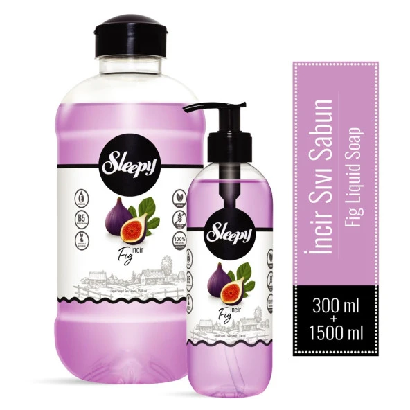 Sleepy İncir Sıvı Sabun 300 ml + 1500 ml