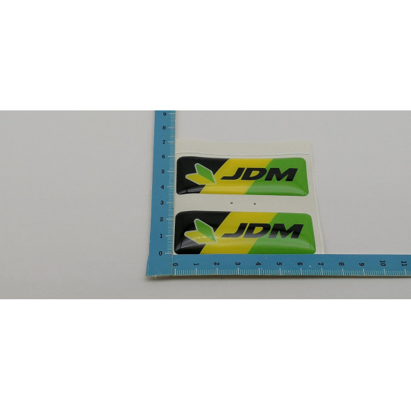 Jdm Logolu 3M 2 li Grup Damla Silikon Sticker Kapı Koruma Yan Ayna Torpido Göğüslük Bagaj Çamurluk Logo Amblem