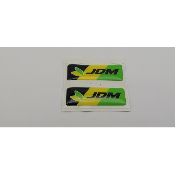 Jdm Logolu 3M 2 li Grup Damla Silikon Sticker Kapı Koruma Yan Ayna Torpido Göğüslük Bagaj Çamurluk Logo Amblem - 2