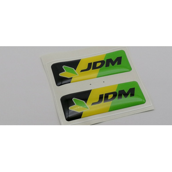Jdm Logolu 3M 2 li Grup Damla Silikon Sticker Kapı Koruma Yan Ayna Torpido Göğüslük Bagaj Çamurluk Logo Amblem - 4
