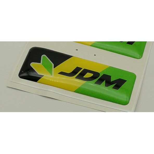 Jdm Logolu 3M 2 li Grup Damla Silikon Sticker Kapı Koruma Yan Ayna Torpido Göğüslük Bagaj Çamurluk Logo Amblem - 5