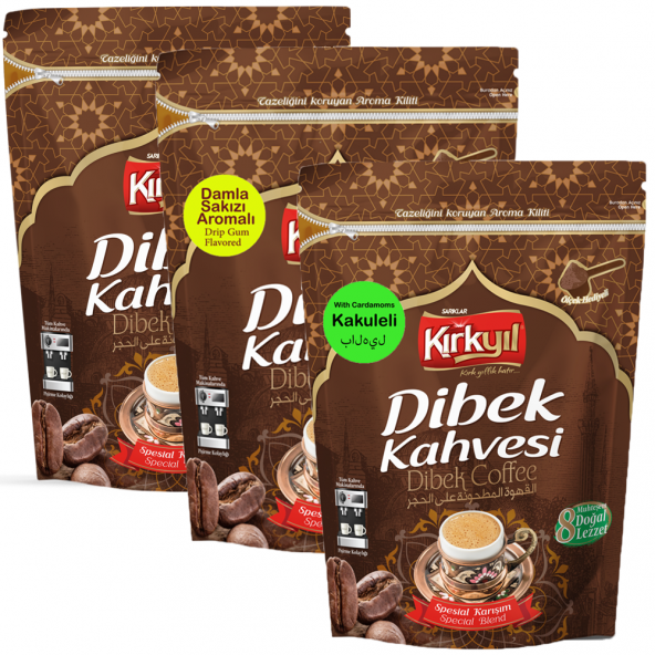 Kırkyıl 3'lü Special Dibek Kahvesi Seti 150 gr