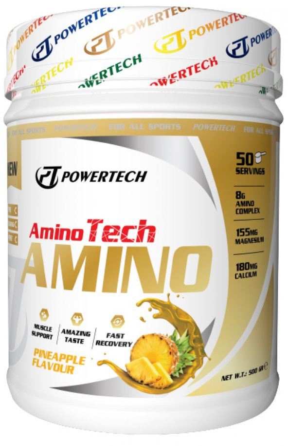 PowerTech AminoTech Essential Amino Asit 500 Gr Ananas Aromalı
