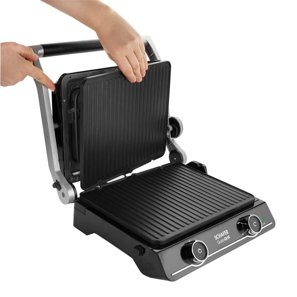 Schafer Gusto Grill Izgara Ve Tost Makinesi-Inox - 10