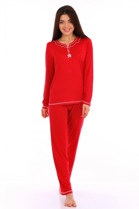 evia Bambu, Kırmızı, Kadın Pijama takımı 55000 - 3