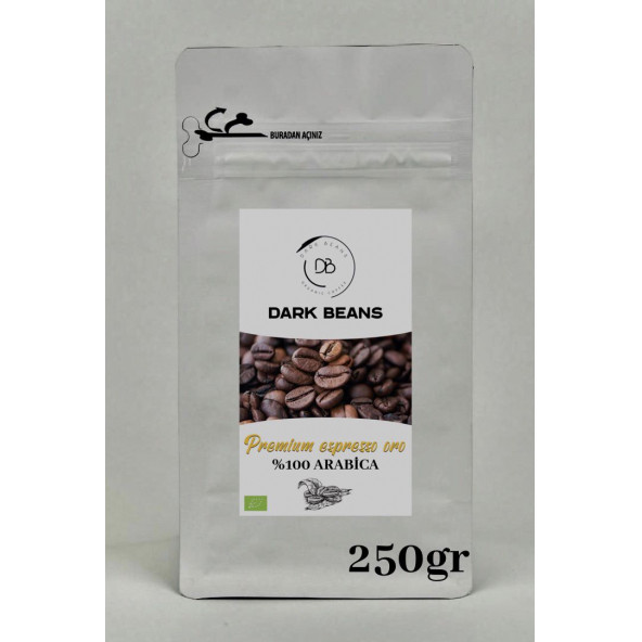 DarkBeansCoffee Premium Espresso Çekirdek Kahve 250gr