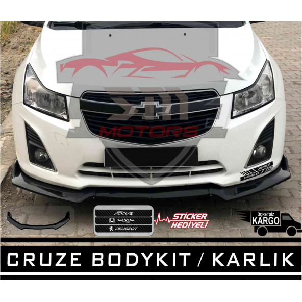 Chevrolet Cruze Ön Tampon Eki Bodykit Karlık Lip - 2