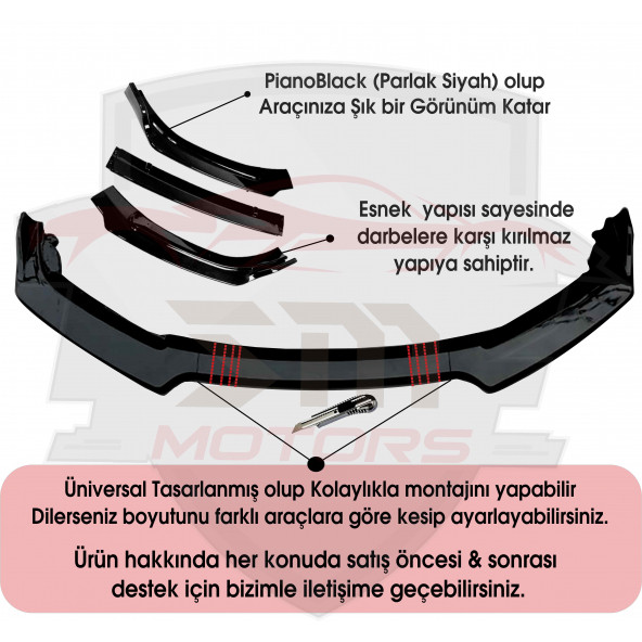 Chevrolet Cruze Ön Tampon Eki Bodykit Karlık Lip - 6