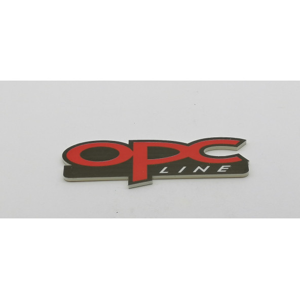 OPC Line Opel Marka Bagaj Yazısı Logo Kırmızı Yazılı Renk 3M 3D Epoksi ABS Logo Amblem