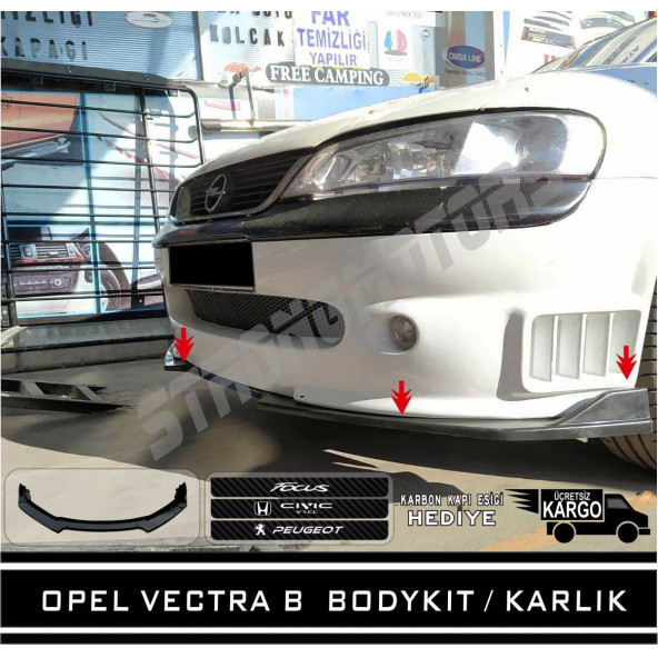 Opel Vectra B Uzay Kasa Ön Tampon Eki Bodykit Karlık Lip - 2