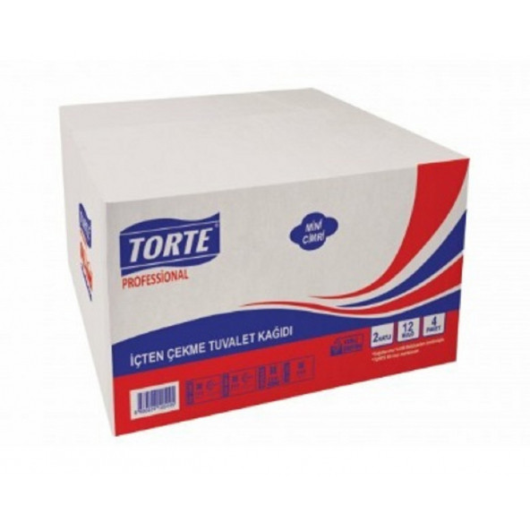 Torte Profesyonel İçten Çekmeli Tuvalet Kağıdı 4Kg 12Rulo