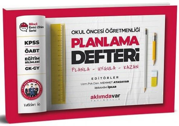 KPSS ÖABT Okul Öncesi Öğretmenliği Planlama Defteri Aklımdavar Yayıncılık