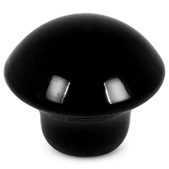 Mantar Düğme Mobilya Mutfak Çekmece Dolap Dolabı Kapak Kulbu Kulpu Kulpları Siyah Metal 10 Adet - 2